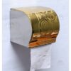 SUS304 Gold Floral Tissue Holder | Premium Enclosed Paper Dispenser