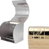 SUS304 Gold Floral Tissue Holder | Premium Enclosed Paper Dispenser