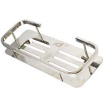 N064 -Rectangle Shelf K039 Single Rectangle Shelf | Polished Stainless Steel Wall-Mounted Organizer