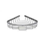 SS304 Single Wire Corner Shelf | Stainless Steel Wall-Mounted Shower Basket