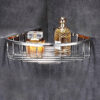 N066 ( K044-SS304 Single Wire Corner Shelf ) 13 SS304 Single Wire Corner Shelf | Stainless Steel Wall-Mounted Shower Basket