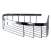 N066 ( K044-SS304 Single Wire Corner Shelf ) 5 SS304 Single Wire Corner Shelf | Stainless Steel Wall-Mounted Shower Basket