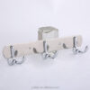 Mirror Finish 3-Hook Rail | Double-Sided Multi-Purpose Wall Hanger