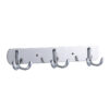 Mirror Finish 3-Hook Rail | Double-Sided Multi-Purpose Wall Hanger