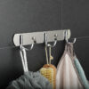 Mirror Finish 3-Hook Rail | Double-Sided Multi-Purpose Wall Hanger