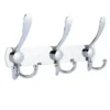Mirror Finish 3-Hook Rail | Double-Sided High-Capacity Wall Hanger