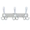 Mirror Finish 3-Hook Rail | Double-Sided High-Capacity Wall Hanger