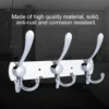 Mirror Finish 3-Hook Rail | Double-Sided High-Capacity Wall Hanger
