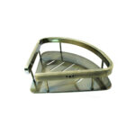 Antique Brass Corner Shelf | Designer Wall-Mounted Shower Organizer
