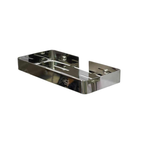 Mirror Finish Rectangle Shelf | SS304 Stainless Steel Slotted Wall Organizer