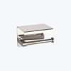 Tissue Holder with Integrated Phone Shelf | High-Polish Mirror Finish