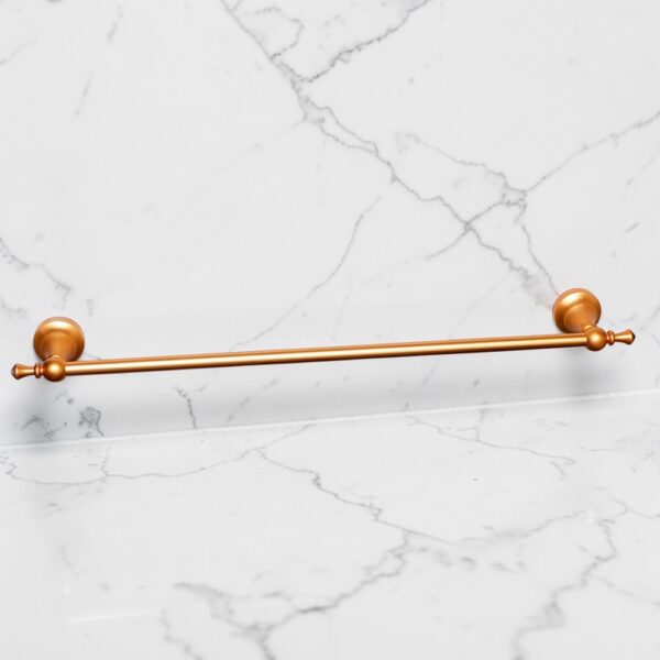 N138CG towel bar champagne gold 2 High Density Champagne Gold Towel Bar | Premium Wall-Mounted Bath Rail