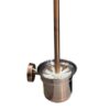 Antique Copper Wall-Mounted Toilet Brush Holder | Stainless Steel Designer Sanitation Set