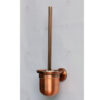 Antique Copper Wall-Mounted Toilet Brush Holder | Stainless Steel Designer Sanitation Set