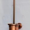 Antique Copper Wall-Mounted Toilet Brush Holder | Stainless Steel Designer Sanitation Set