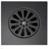 Square Floor Strainer | Matte Black Decorative Drainage Grate