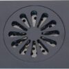 Square Floor Strainer | Matte Black Decorative Drainage Grate