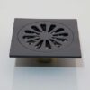 Square Floor Strainer | Matte Black Decorative Drainage Grate
