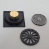 Square Floor Strainer | Matte Black Decorative Drainage Grate