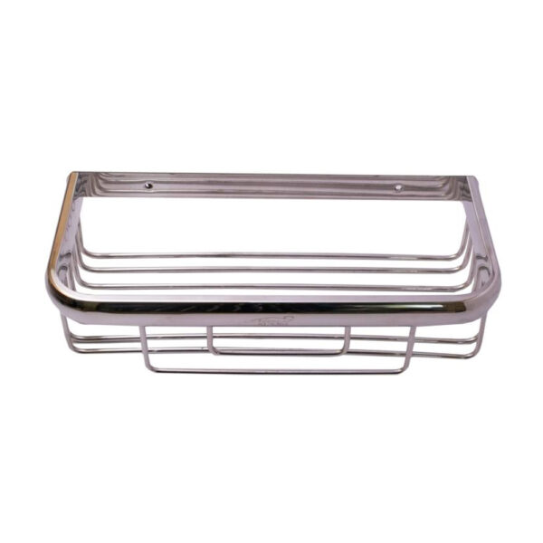 N158 ( 3848-SS304 Rectangle Wire Shelf 30cm ) SS304 Rectangle Wire Shelf | 30 cm Stainless Steel Deep Shower Basket