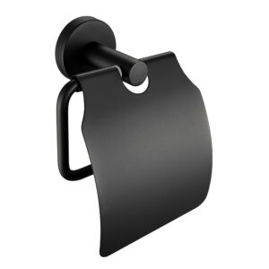 N168 High Density Tissue Holder – Black 2 High Density Black Tissue Holder | Heavy-Duty Wall-Mounted Paper Organizer