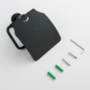 High Density Black Tissue Holder | Heavy-Duty Wall-Mounted Paper Organizer