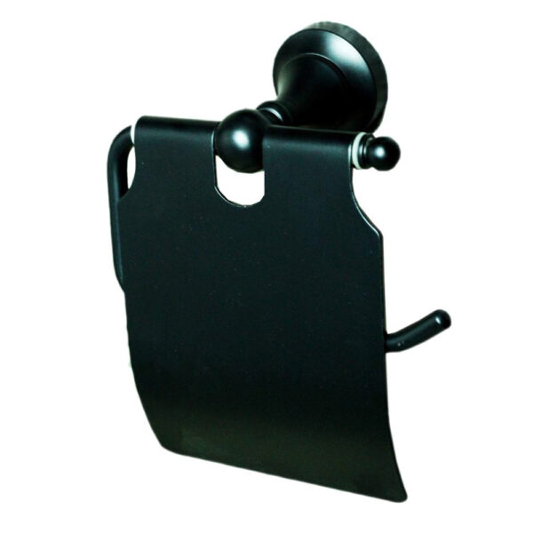 High Density Black Tissue Holder | Heavy-Duty Wall-Mounted Paper Organizer