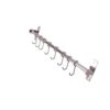 Kitchen Movable 8 Hooks Bar | Stainless Steel Sliding Utility Rail