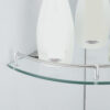 Glass Corner Shelf Set | Dual-Tier Tempered Glass Wall-Mounted Organizers