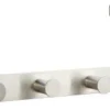 6-Hook Over-Glass Shower Rail | Silver Aluminium Drill-Free Hanger