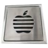Heavy-Duty Square Floor Strainer | Polished Apple-Pattern Drainage Grate