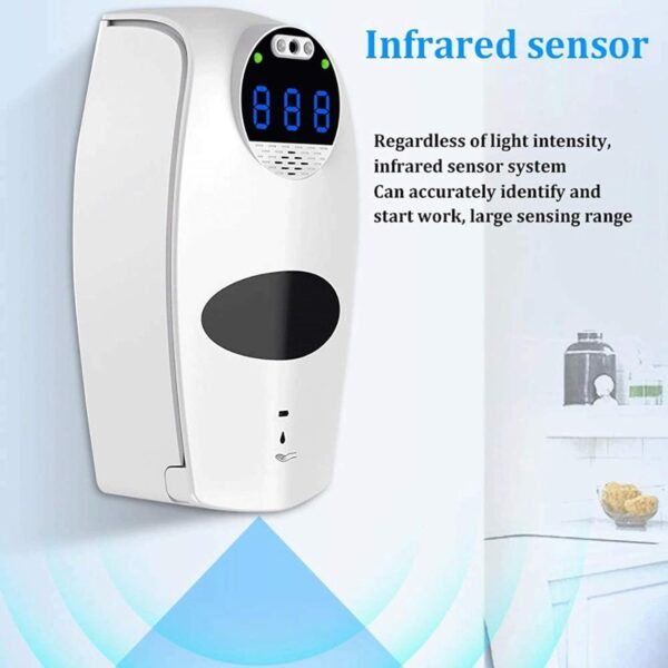 N256 – Dual Use Automatic Soap Dispensers and Temperature Sensor – 800ml (2) 500ml Dual Use Automatic Soap Dispenser and Temperature Sensor | Touchless Health Shield