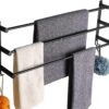 Triple Towel Bar | Matte Black Multi-Tier Bath Rail