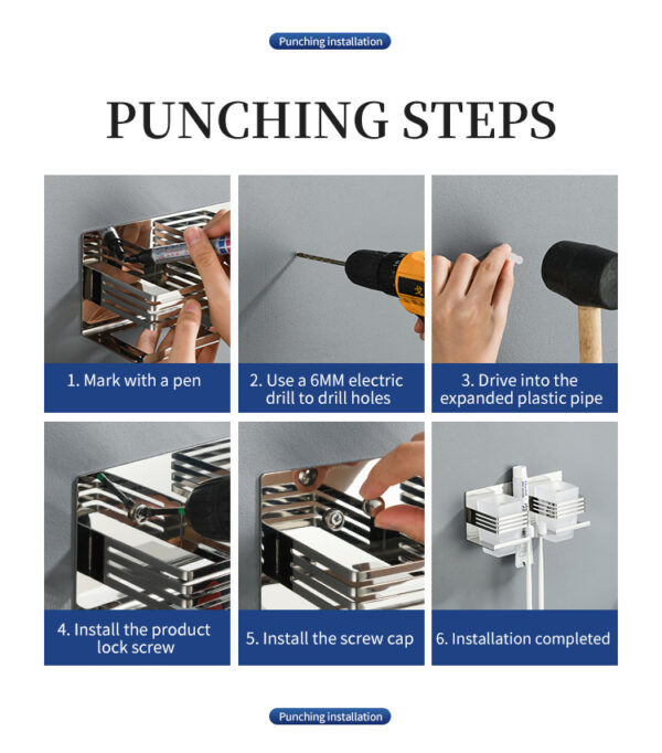 Premium SS304 Double Tumbler & Toothbrush Holder | Dual-Glass Mirror Finish Organizer