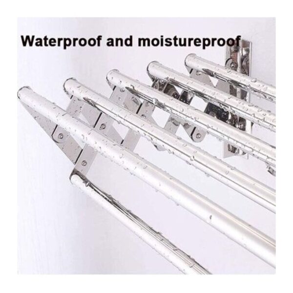 N315 – Premium Adjustable 5 Tier Towel Rack ( SS304 ) – Mirror 14 Premium Adjustable 5 Tier Towel Rack | SS304 Mirror Finish Retractable Dryer