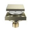 Antique Brass Concealed Floor Drain | Non-Return Valve Tile-Insert Strainer