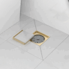 Antique Brass Concealed Floor Drain | Non-Return Valve Tile-Insert Strainer