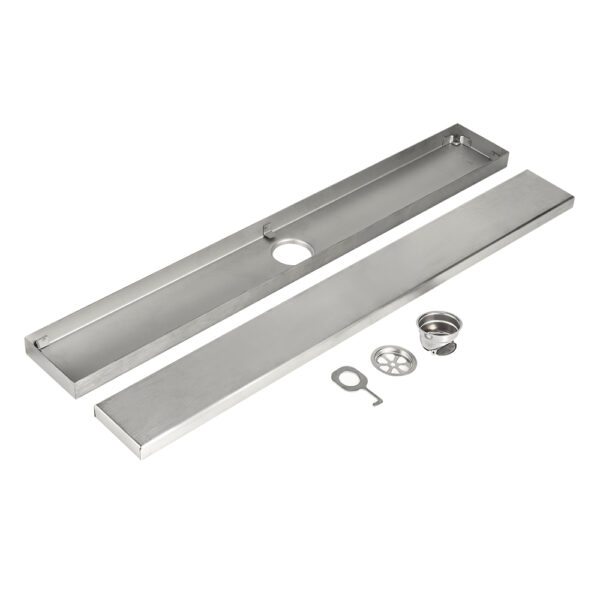 50cm Linear Shower Drain | Polished Mirror Finish Tile-Insert Drainage System