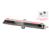 50cm Linear Shower Drain | Polished Mirror Finish Tile-Insert Drainage System