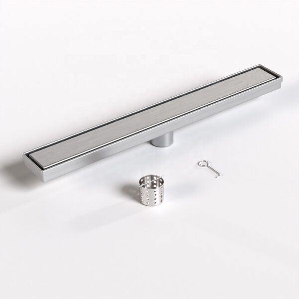 50cm Linear Shower Drain | Polished Mirror Finish Tile-Insert Drainage System