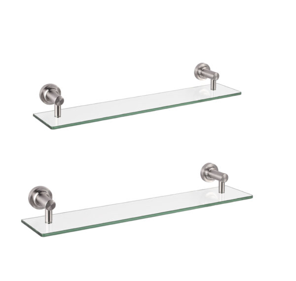 N333M – Glass shelf- 40CM – Mirror 6 Mirror Finish Glass Shelf | 40 cm Tempered Glass Wall-Mounted Organizer