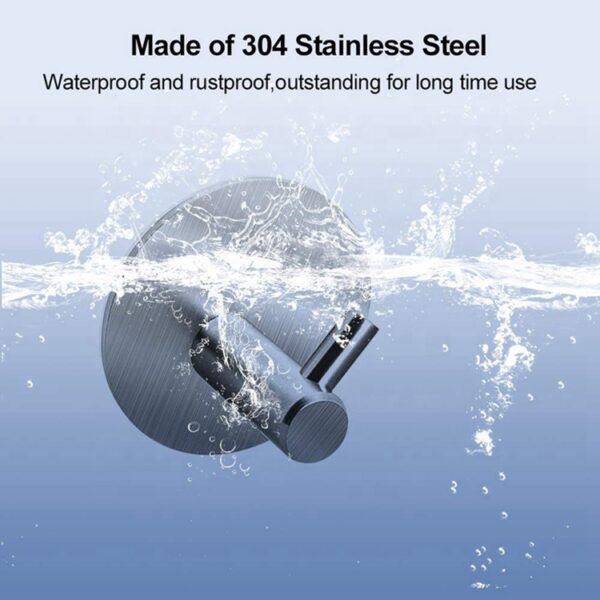 N339 – Rob Hook ( 3m or Screw Option ) 8 Modern Robe Hook | Professional Stainless Steel Wall-Mounted Hanger