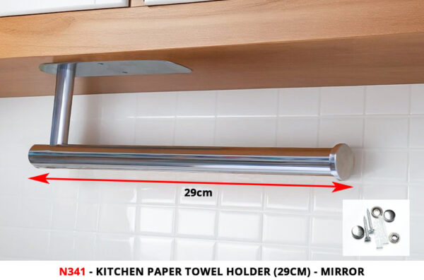 Kitchen Paper Towel Holder | High-Polish Mirror Finish