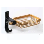 N350BCG – Soap Holder – High Density Black Champagne Aluminum Black & Champagne Towel Ring | High-Density Aluminum Wall-Mounted Hand Towel Holder