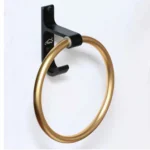 N351BCG – Towel Ring High Density Black Champgne Aluminum Black & Champagne Towel Ring | High-Density Aluminum Wall-Mounted Hand Towel Holder
