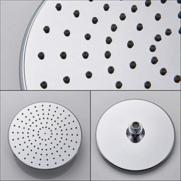 Round Rain Shower Head | ABS Mirror-Finish Rainfall Fixture