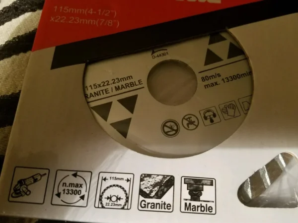 9" 230mm Segmented Granite Diamond Cutting Disc | Industrial Dry & Wet Stone Saw Blade