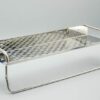 BY 150 Single Rectangle Shelf | 40 cm Stainless Steel Organizer with Towel Bar