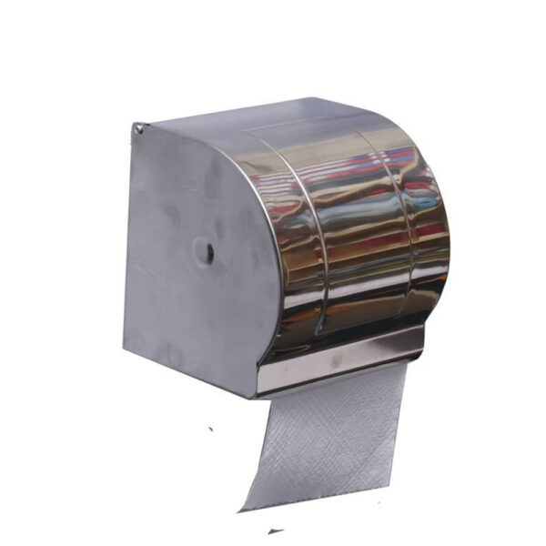 N015 ( Box Tissue Holder – Mirror ) Box Tissue Holder | Mirror Finish Stainless Steel Enclosed Toilet Paper Dispenser