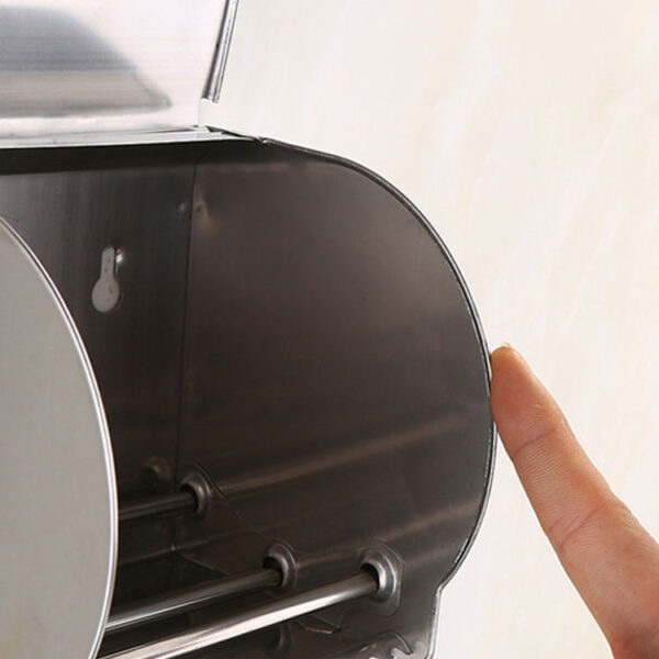 N015 ( Box Tissue Holder – Mirror ) 10 Box Tissue Holder | Mirror Finish Stainless Steel Enclosed Toilet Paper Dispenser